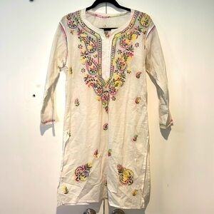 Made in India embroidered pullover tunic